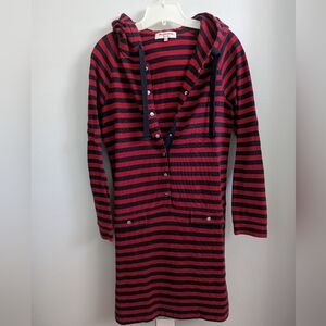 Juicy Couture Long Sleeve Hooded Stripe Dress